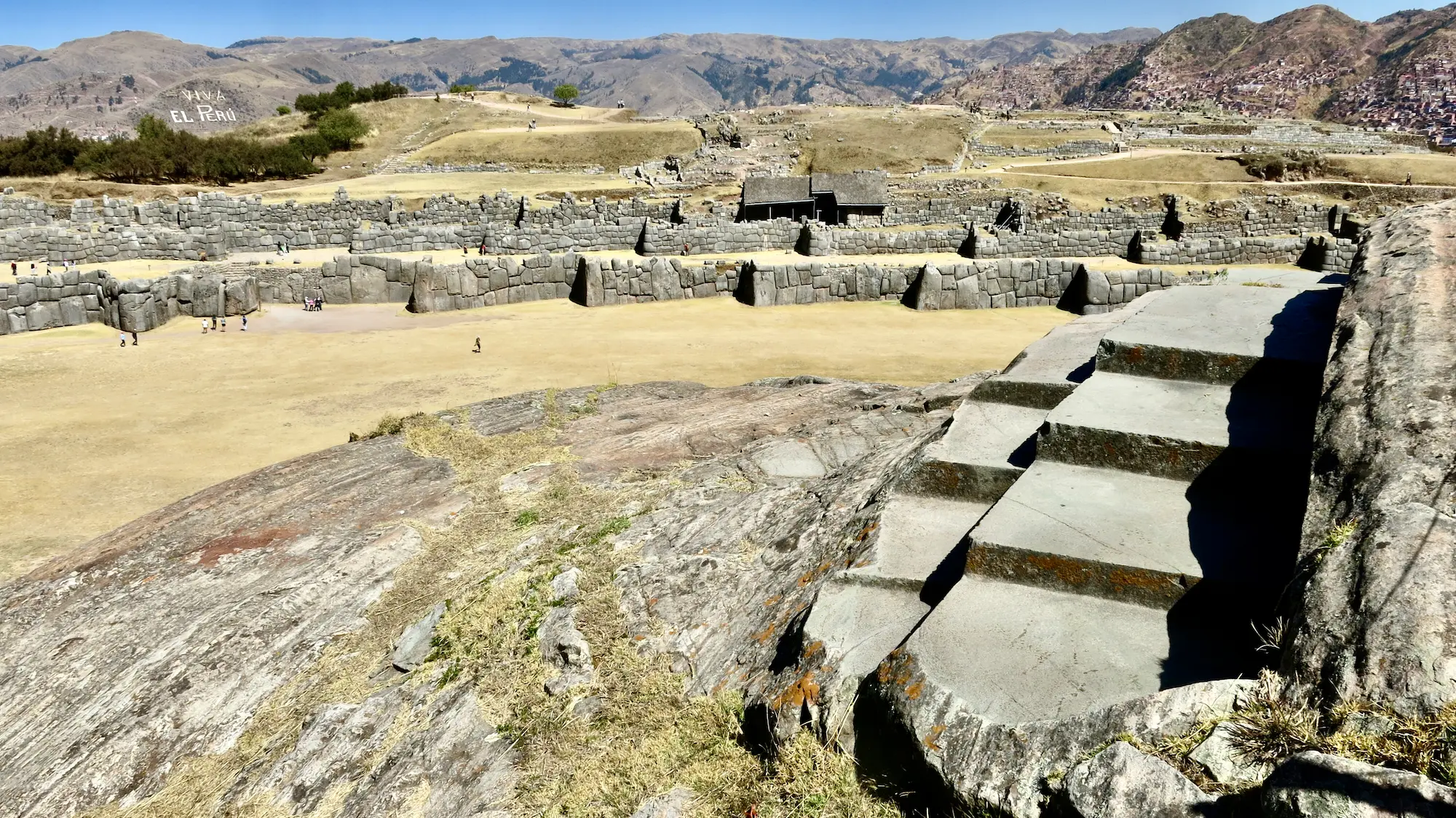 Archaeological expedition in the Peruvian Andes at dawn